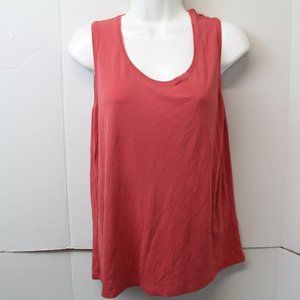 EILEEN FISHER SZ M BLOUSE ORANGE